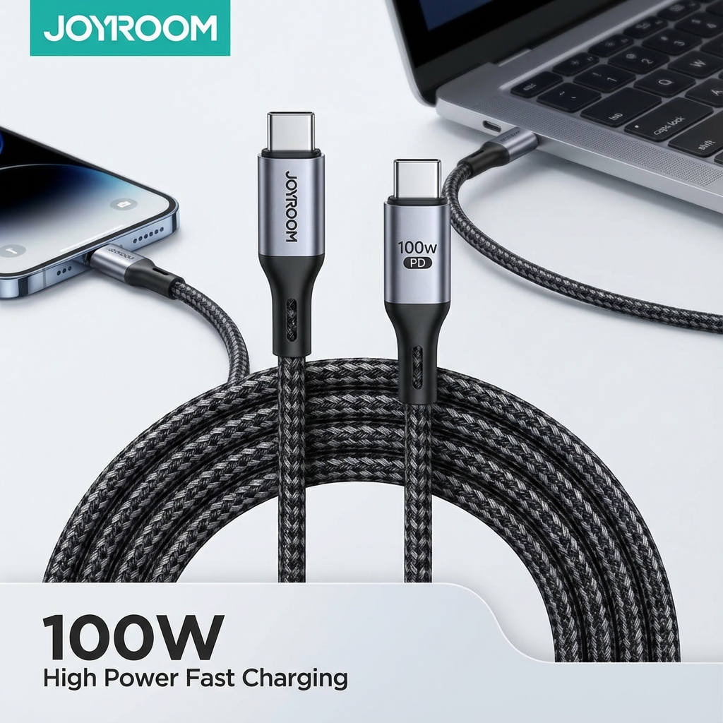 جوي روم كابل USB-C إلى USB-C 100W
